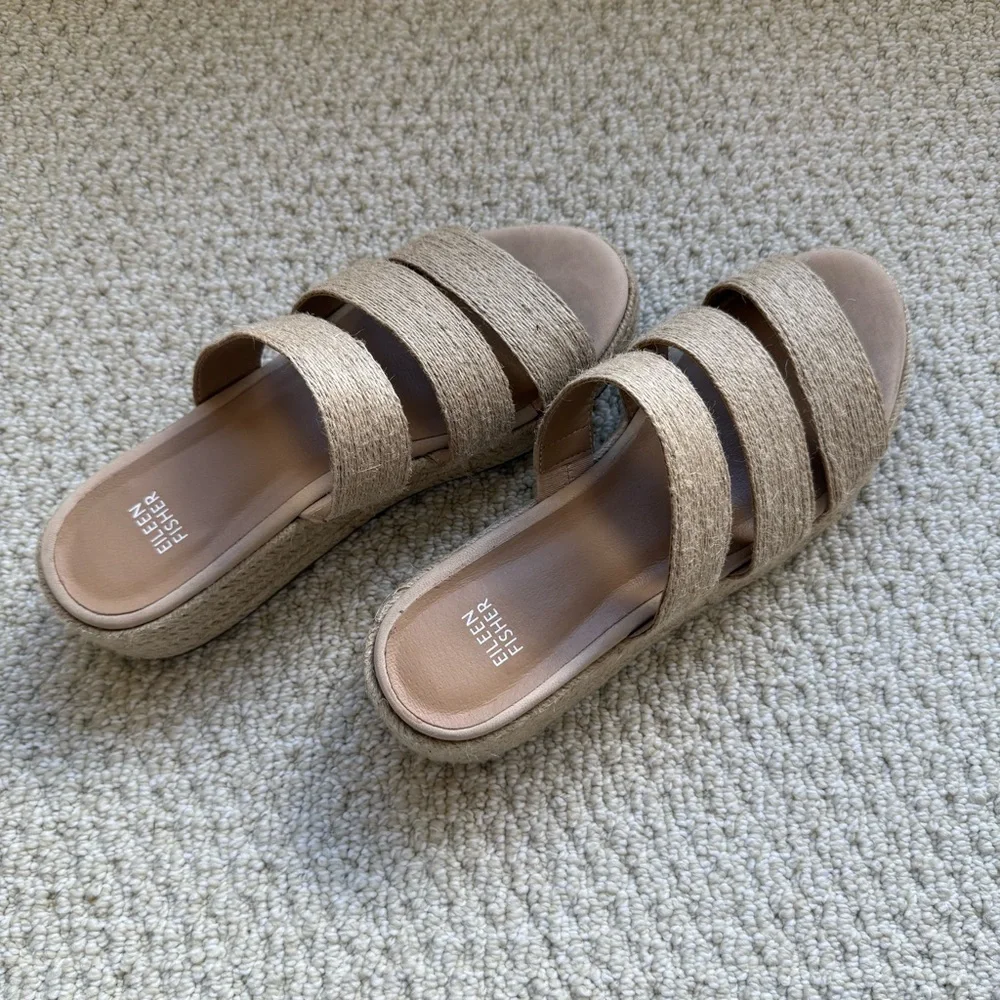 Eileen Fisher Mayla Jute Espadrille Sandal size 9